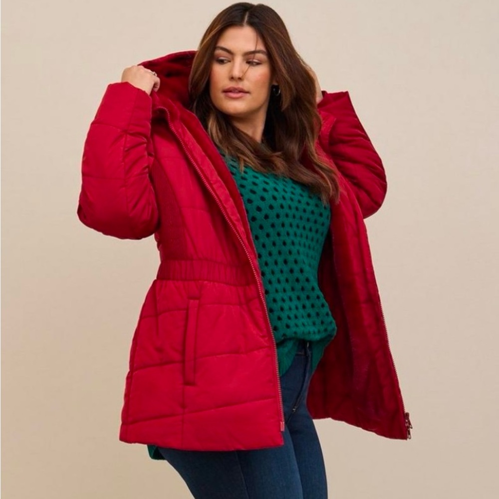 Torrid Red Puffer Jacket